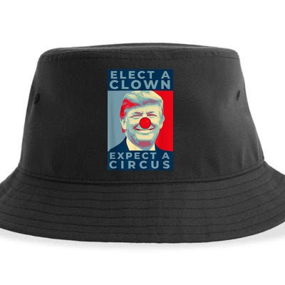 Elect A Clown Expect A Circus Impeach Antitrump Funny Sustainable Bucket Hat