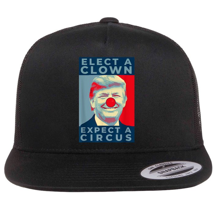 Elect A Clown Expect A Circus Impeach Antitrump Funny Flatbill Hat