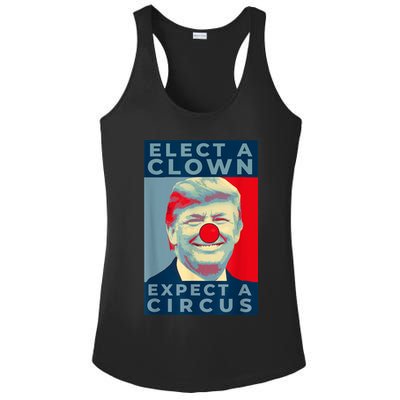 Elect A Clown Expect A Circus Impeach Antitrump Funny Ladies PosiCharge Competitor Racerback Tank