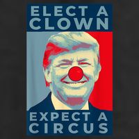 Elect A Clown Expect A Circus Impeach Antitrump Funny Microfiber Hand Towel