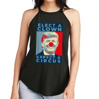 Elect A Clown Expect A Circus Impeach Antitrump Funny Women's Perfect Tri Rocker Tank