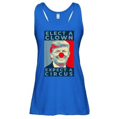 Elect A Clown Expect A Circus Impeach Antitrump Funny Ladies Essential Flowy Tank