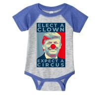Elect A Clown Expect A Circus Impeach Antitrump Funny Infant Baby Jersey Bodysuit