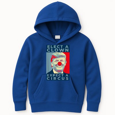 Elect A Clown Expect A Circus Impeach Antitrump Funny Kids Hoodie