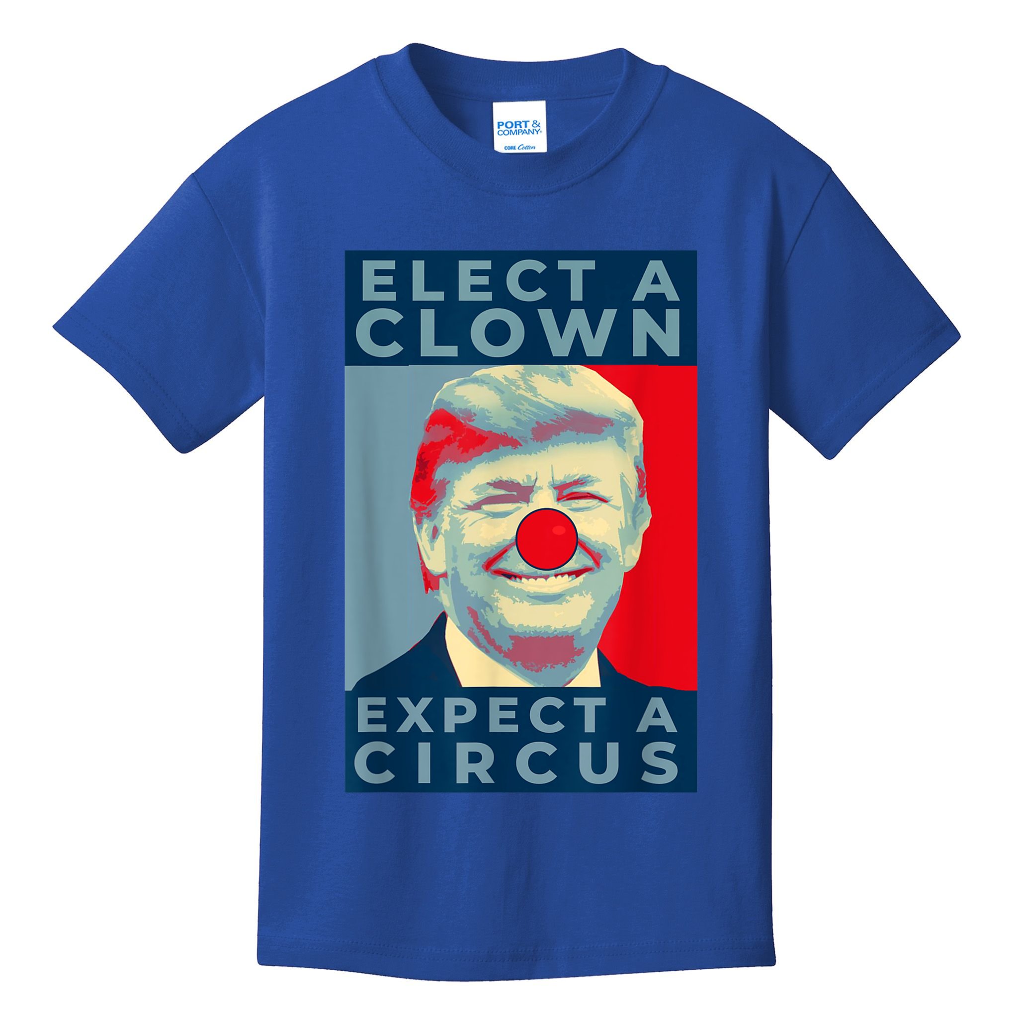 Elect A Clown Expect A Circus Impeach Antitrump Funny Kids T-Shirt