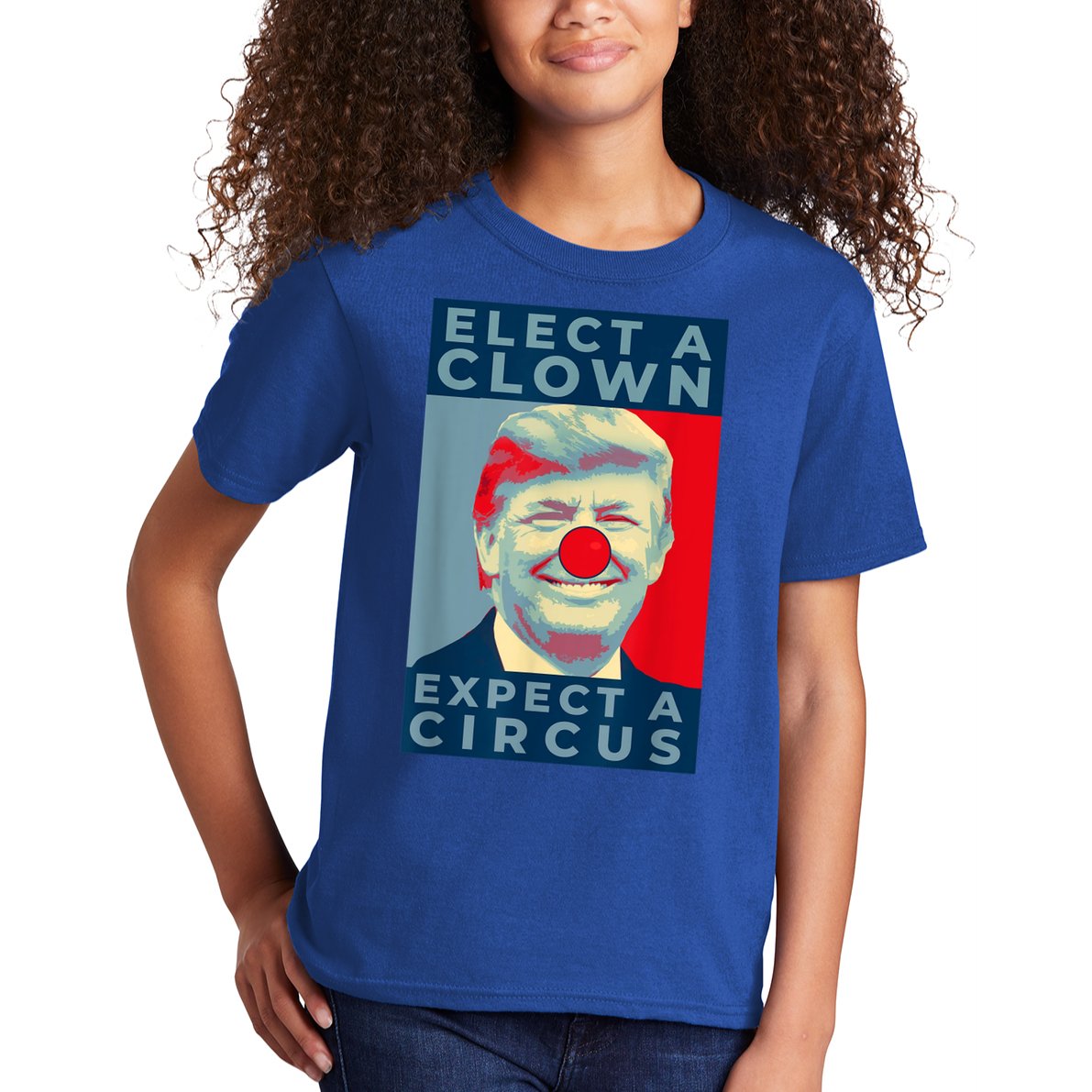 Elect A Clown Expect A Circus Impeach Antitrump Funny Kids T-Shirt