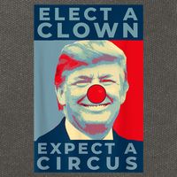 Elect A Clown Expect A Circus Impeach Antitrump Funny Cotton Canvas Backpack