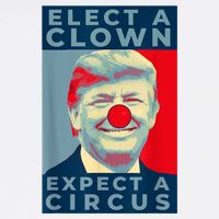 Elect A Clown Expect A Circus Impeach Antitrump Funny Garment-Dyed Sweatshirt