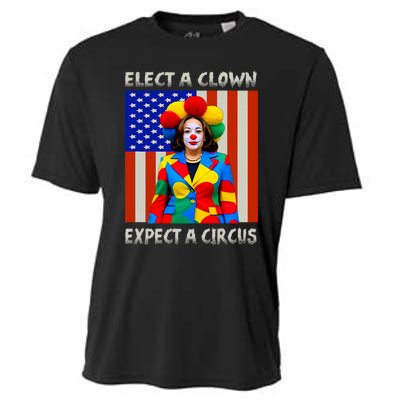 Elect A Clown Expect A Circus Anti Kamala Harris Cooling Performance Crew T-Shirt