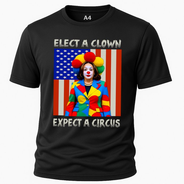 Elect A Clown Expect A Circus Anti Kamala Harris Cooling Performance Crew T-Shirt