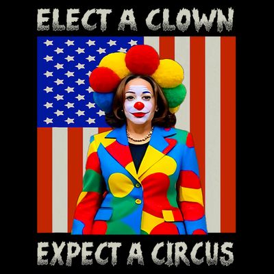 Elect A Clown Expect A Circus Anti Kamala Harris T-Shirt