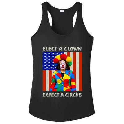 Elect A Clown Expect A Circus Anti Kamala Harris Ladies PosiCharge Competitor Racerback Tank