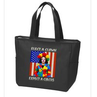 Elect A Clown Expect A Circus Anti Kamala Harris Zip Tote Bag