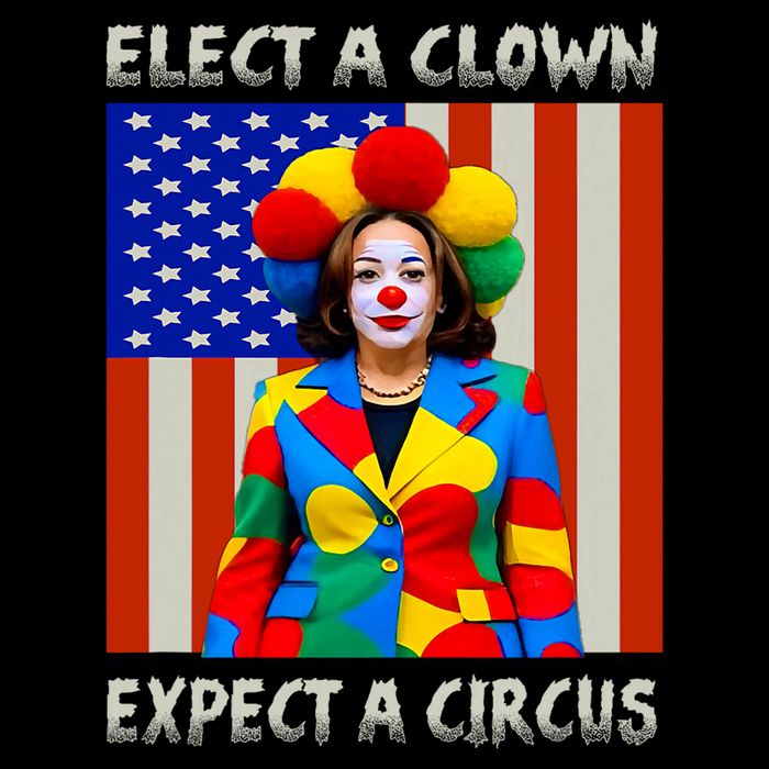 Elect A Clown Expect A Circus Anti Kamala Harris Zip Tote Bag