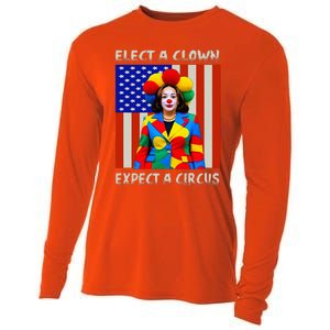 Elect A Clown Expect A Circus Antikamalaharris Cooling Performance Long Sleeve Crew