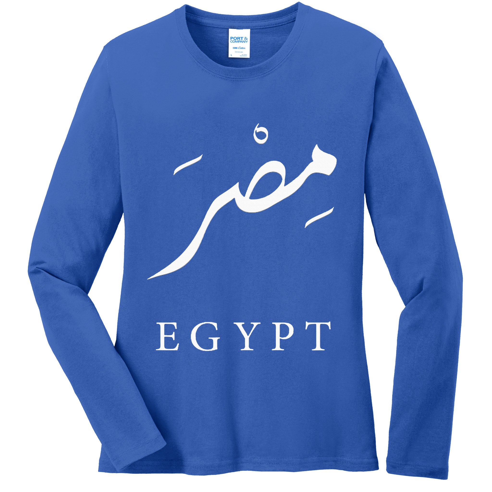 Egypt Arabic Calligraphy Egyptian Ladies Long Sleeve Shirt