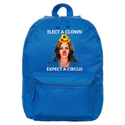 Elect A Clown Expect A Circus Funny Kamala Harris 16 in Basic Backpack