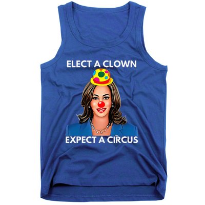 Elect A Clown Expect A Circus Funny Kamala Harris Tank Top