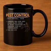 Exterminator Animal Control Pest Control 11oz C Handle Ceramic Mug