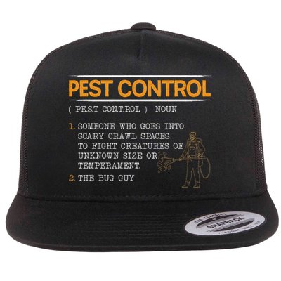 Exterminator Animal Control Pest Control Flatbill Hat