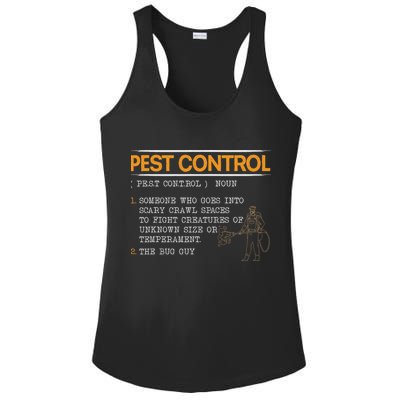 Exterminator Animal Control Pest Control Ladies PosiCharge Competitor Racerback Tank