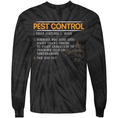 Exterminator Animal Control Pest Control Tie-Dye Long Sleeve Shirt
