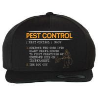 Exterminator Animal Control Pest Control Wool Snapback Cap
