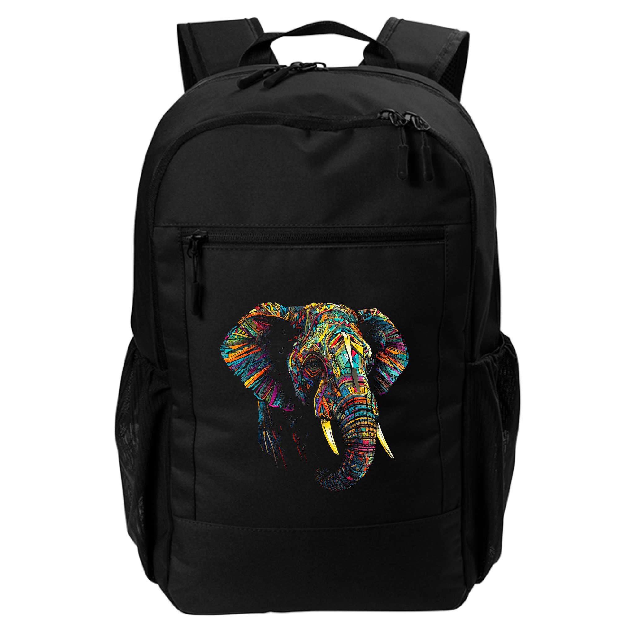 Elephant Animal Colourful Zoo Art Elephant Backpack