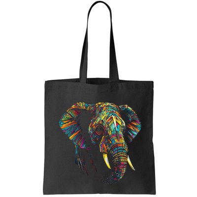 Elephant Animal Colourful Zoo Art Elephant Bag