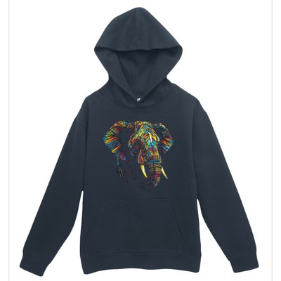 Elephant Animal Colourful Zoo Art Elephant Urban Pullover Hoodie