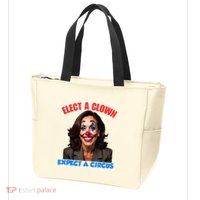 Elect A Clown Expect A Circus Kamala Lets Go Brenda Zip Tote Bag