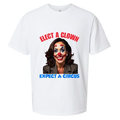 Elect A Clown Expect A Circus Kamala Lets Go Brenda Sueded Cloud Jersey T-Shirt