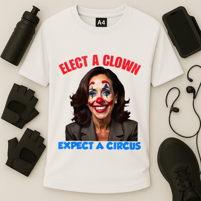 Elect A Clown Expect A Circus Kamala Lets Go Brenda Cooling Performance Crew T-Shirt