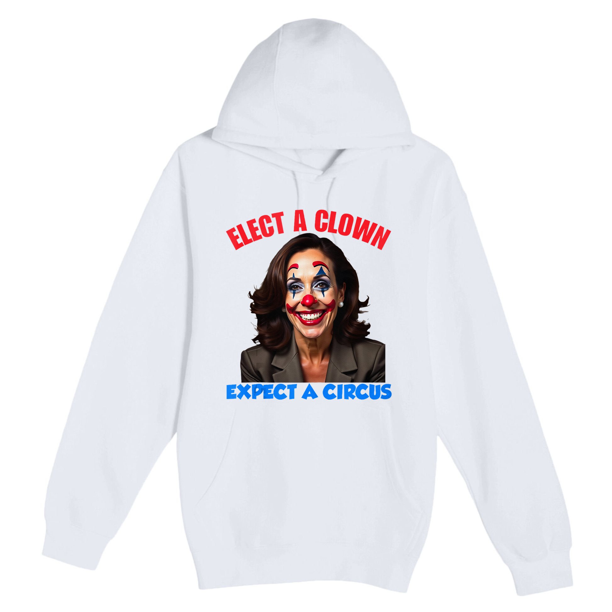 Elect A Clown Expect A Circus Kamala Lets Go Brenda Premium Pullover Hoodie