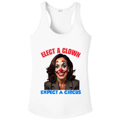 Elect A Clown Expect A Circus Kamala Lets Go Brenda Ladies PosiCharge Competitor Racerback Tank