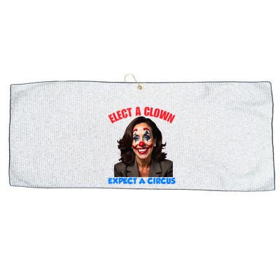 Elect A Clown Expect A Circus Kamala Lets Go Brenda Large Microfiber Waffle Golf Towel