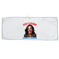 Elect A Clown Expect A Circus Kamala Lets Go Brenda Large Microfiber Waffle Golf Towel