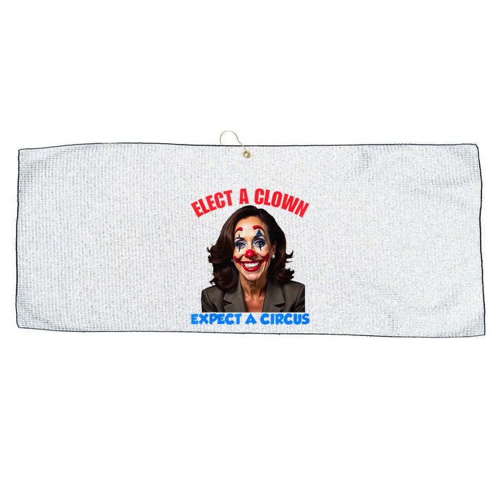 Elect A Clown Expect A Circus Kamala Lets Go Brenda Large Microfiber Waffle Golf Towel