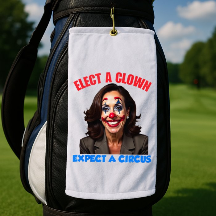 Elect A Clown Expect A Circus Kamala Lets Go Brenda Golf Towel