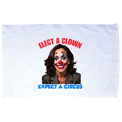 Elect A Clown Expect A Circus Kamala Lets Go Brenda Microfiber Hand Towel