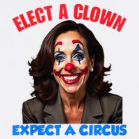 Elect A Clown Expect A Circus Kamala Lets Go Brenda Short Acrylic Beanie