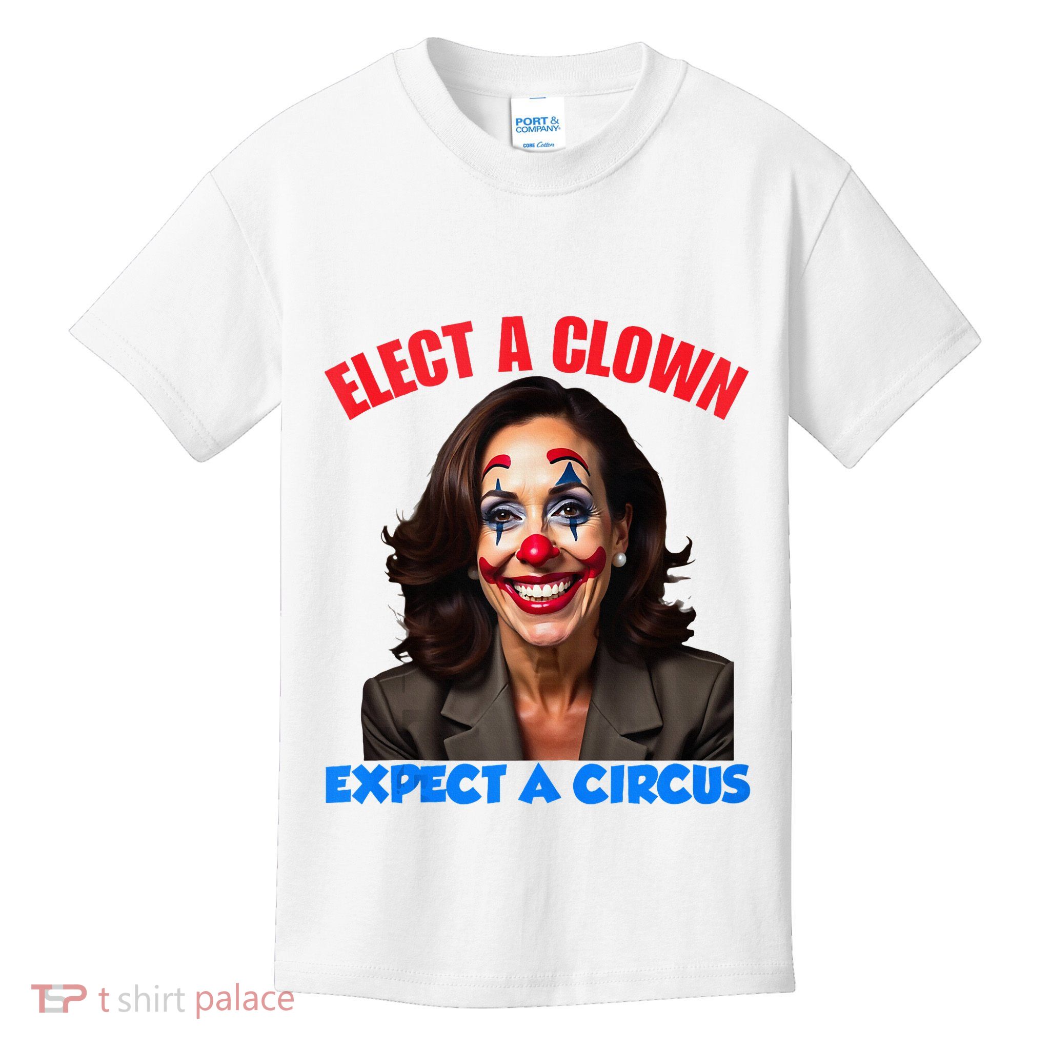 Elect A Clown Expect A Circus Kamala Lets Go Brenda Kids T-Shirt