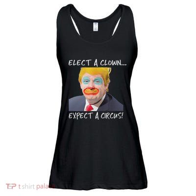 Elect A Clown Expect A Circus Ladies Essential Flowy Tank