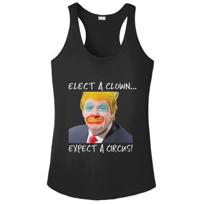 Elect A Clown Expect A Circus Ladies PosiCharge Competitor Racerback Tank