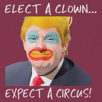 Elect A Clown Expect A Circus 16oz Travel Tumbler