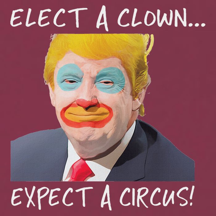 Elect A Clown Expect A Circus 16oz Travel Tumbler
