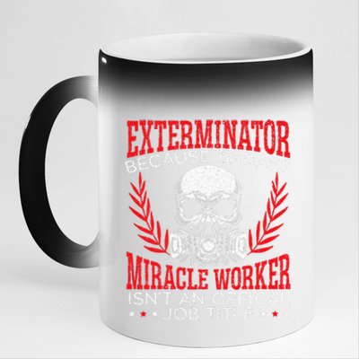 Exterminator Animal Control Pest Control 11oz Black Color Changing Mug