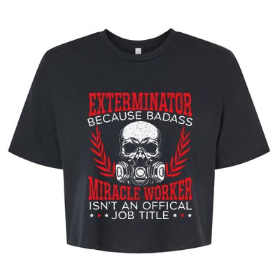 Exterminator Animal Control Pest Control Bella+Canvas Jersey Crop Tee