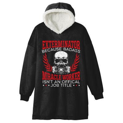 Exterminator Animal Control Pest Control Hooded Wearable Blanket