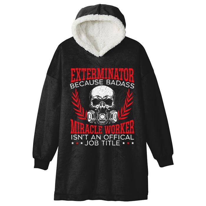 Exterminator Animal Control Pest Control Hooded Wearable Blanket